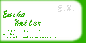 eniko waller business card